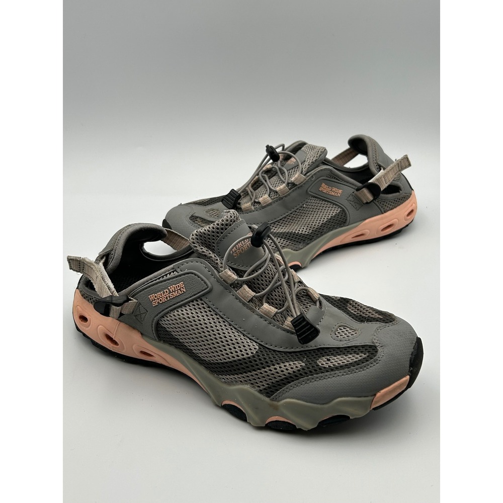 World Wide Sportsman Womens Water Shoes Gray Pink 544S190413-W-GP Size 10
